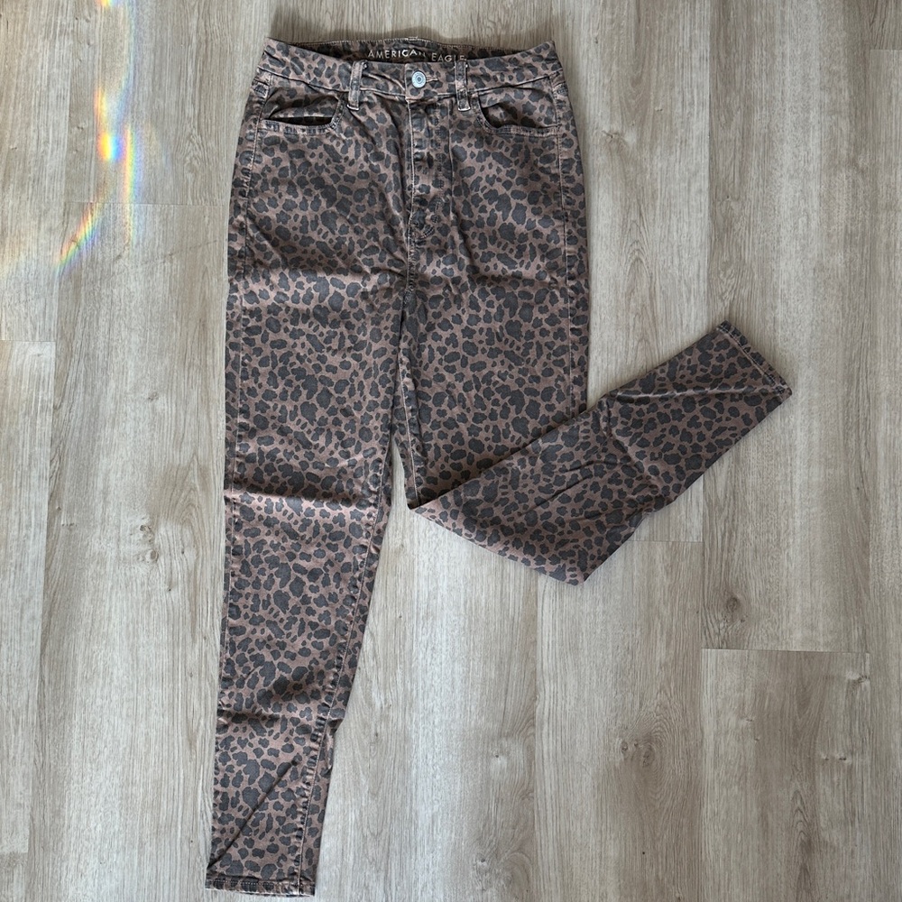 Leopard Print Skinny Jeans